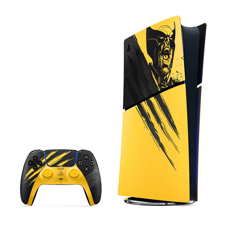 PlayStation 5 Digital Edition (Marvel's Wolverine Battle Yellow Limited Edition Bundle) image 1