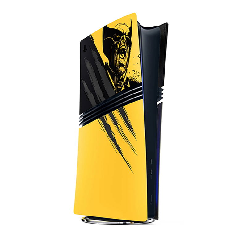 PS5 Pro Console Cover (Marvel's Wolverine Battle Yellow Limited Edition Bundle) image 1
