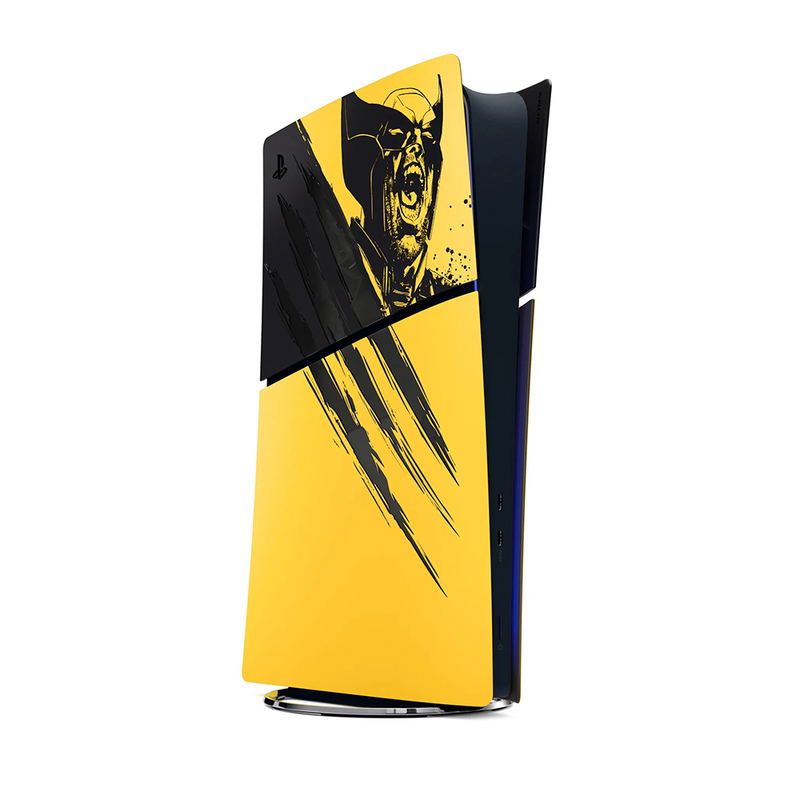 PS5 Slim Console Cover (Marvel's Wolverine Battle Yellow Limited Edition Bundle) image 1