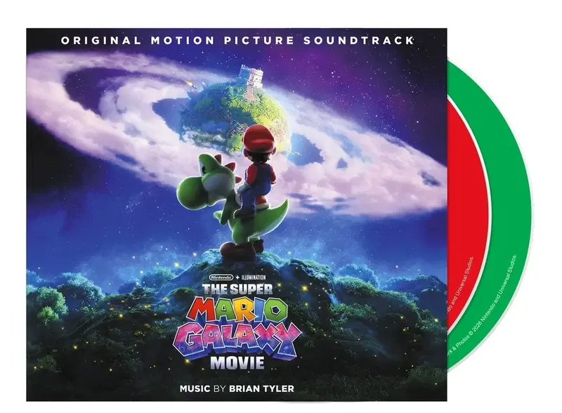 The Super Mario Galaxy Movie Soundtrack (Mario Red/Luigi Green Edition) image 1