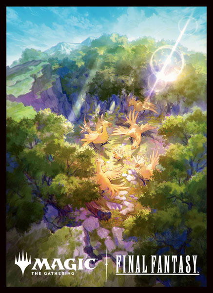Magic: The Gathering - Final Fantasy Players Card Sleeve MFS-76 Chocobo Bundle Plains image 1