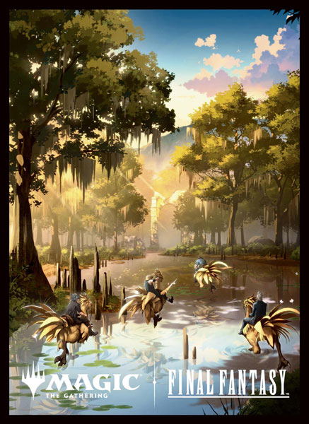 Magic: The Gathering - Final Fantasy Players Card Sleeve MFS-79 Chocobo Bundle Swamp image 1
