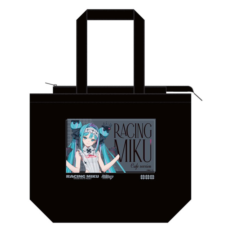 Racing Miku 2026 Cafe Ver. Fastener Tote Bag image 1