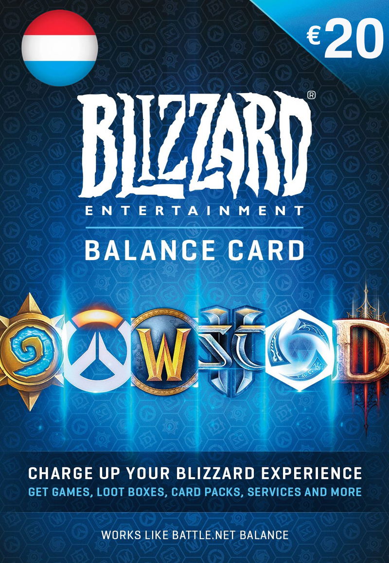 Blizzard Gift Card (EUR 20) | Luxembourg Account <span class="ext ext_digital">digital</span> image 1