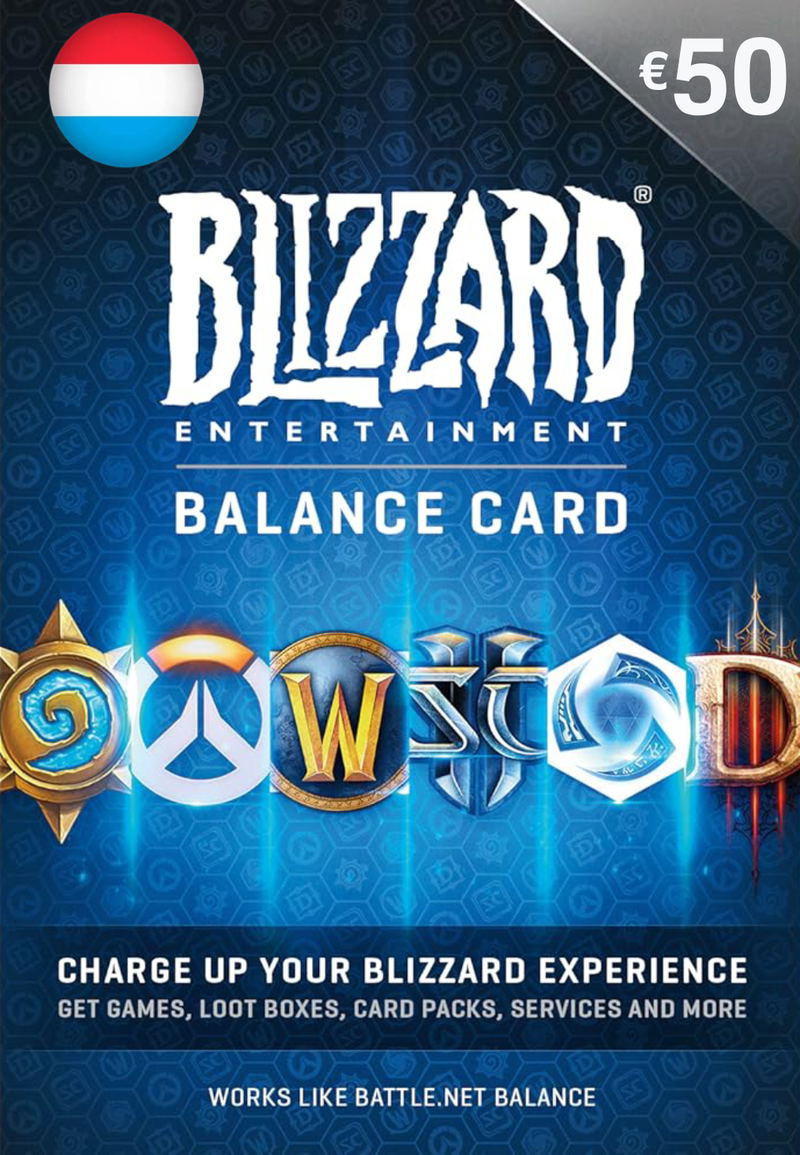 Blizzard Gift Card (EUR 50) | Luxembourg Account <span class="ext ext_digital">digital</span> image 1