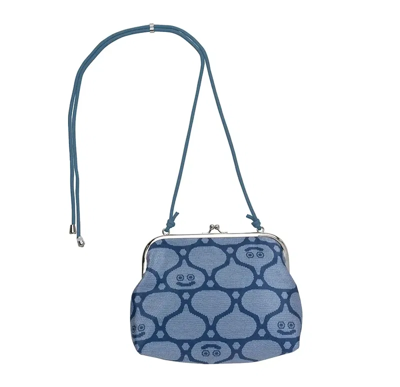 Dragon Quest Smile Slime Japanese Series Gamaguchi Pochette Blue image 1