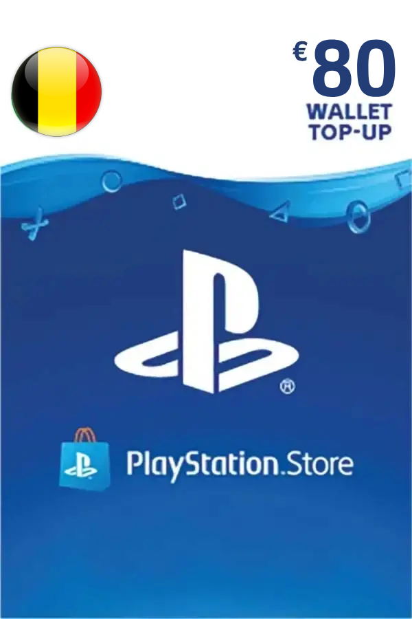 PSN Card 80 EUR | Playstation Network Belgium <span class="ext ext_digital">digital</span> image 1