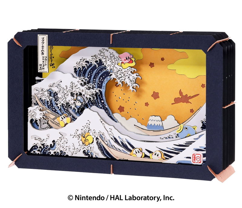 Kirby's Dream Land Paper Theater PT-L128 Pupupu Thirty-six Views The Great Wave Off Float Islands image 1