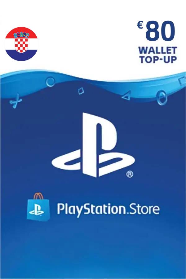 PSN Card 80 EUR | Playstation Network Croatia <span class="ext ext_digital">digital</span> image 1
