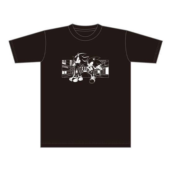 Sonic the Hedgehog Wallpaper Cover Story T-Shirt Sonic & Shadow (Size M) image 1