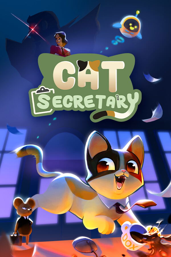 Cat Secretary <span class="ext" style="background-color: #2a475e; color: #FFFFFF;">STEAM</span> <span class="ext ext_digital">digital</span> image 1
