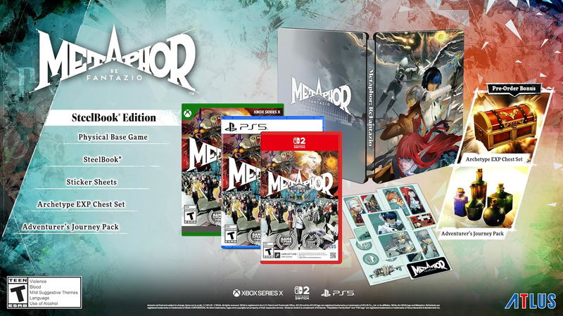 Metaphor: ReFantazio [SteelBook Edition] <span class="ext" style="background-color: #ff8c00; color: #FFFFFF;">Game Key Cart</span> image 1