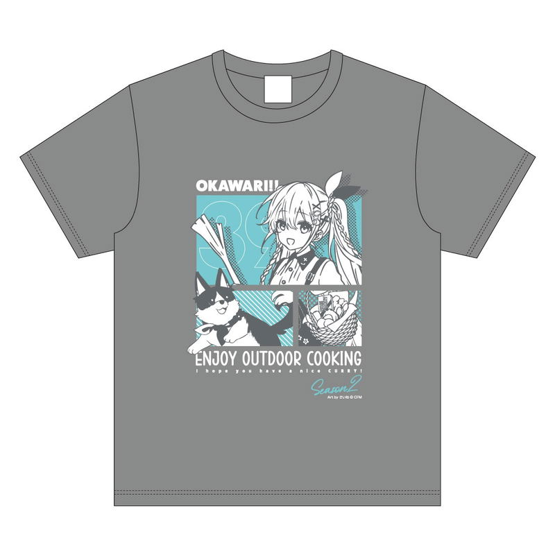 Hatsune Miku Outdoor Cooking Okawari!! T-shirt (Size XL) image 1