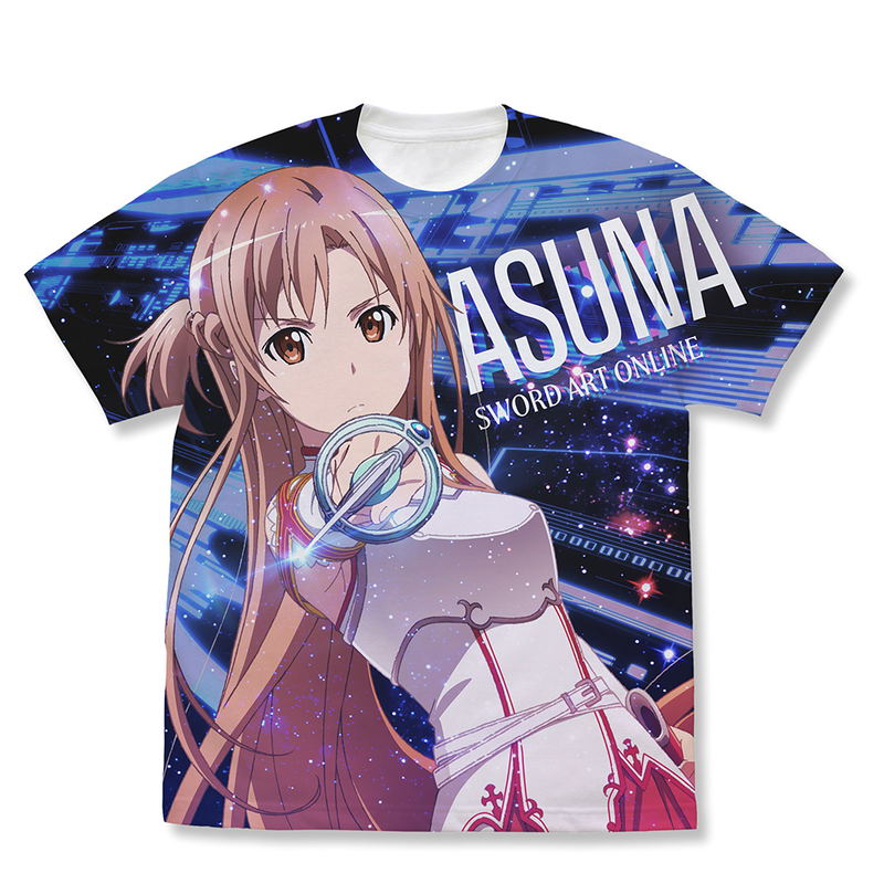 Sword Art Online - Asuna Full Graphic T-shirt Flash Ver. (White | Size S) image 1