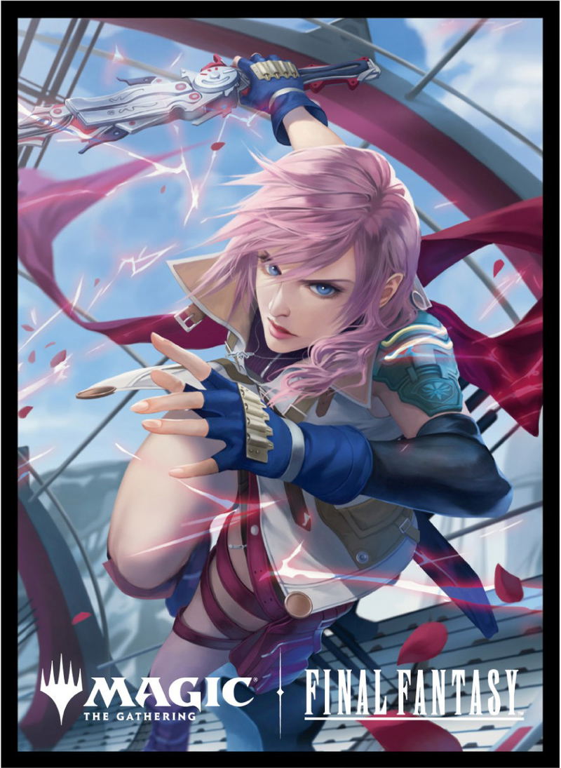 Magic: The Gathering - Final Fantasy Players Card Sleeve MFS-81 Lightning, Army Of One image 1