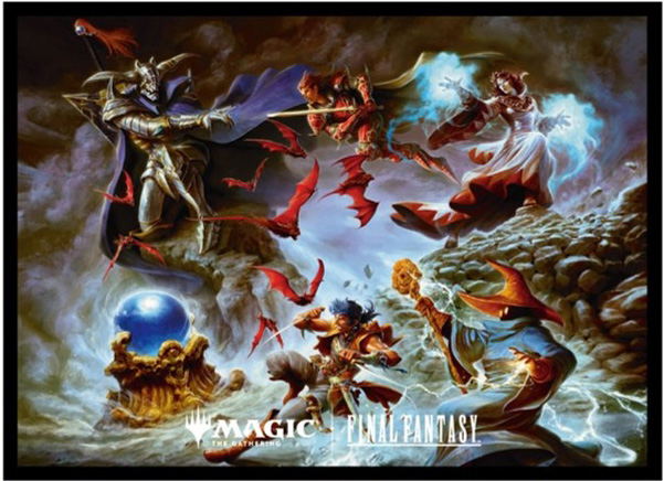 Magic: The Gathering - Final Fantasy Players Card Sleeve MFS-82 Scene Box Art Garland At The Chaos Shrine image 1