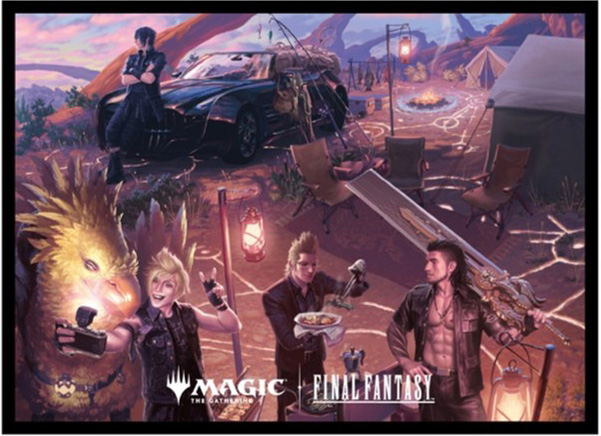 Magic: The Gathering - Final Fantasy Players Card Sleeve MFS-85 Scene Box Art Camp Comrades image 1