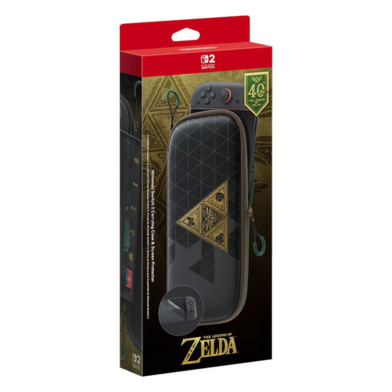 Nintendo Switch 2 Carrying Case & Screen Protector (The Legend of Zelda 40th Anniversary Edition) image 1