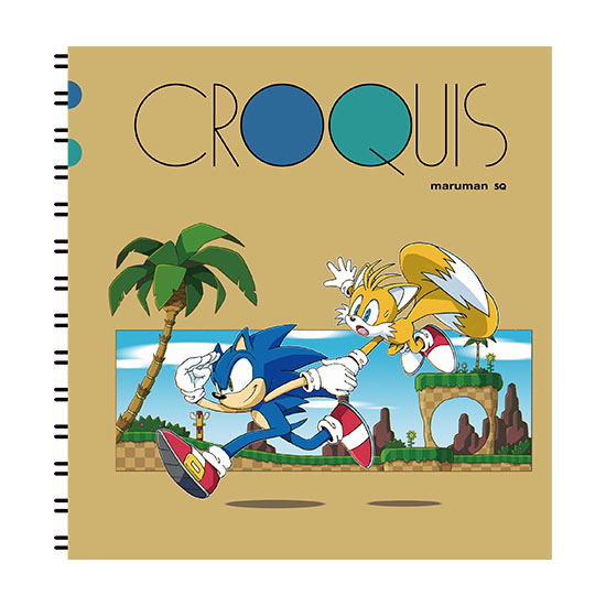 Sonic The Hedgehog Kabegami Cover Story Croquis Book: Sonic & Tails image 1