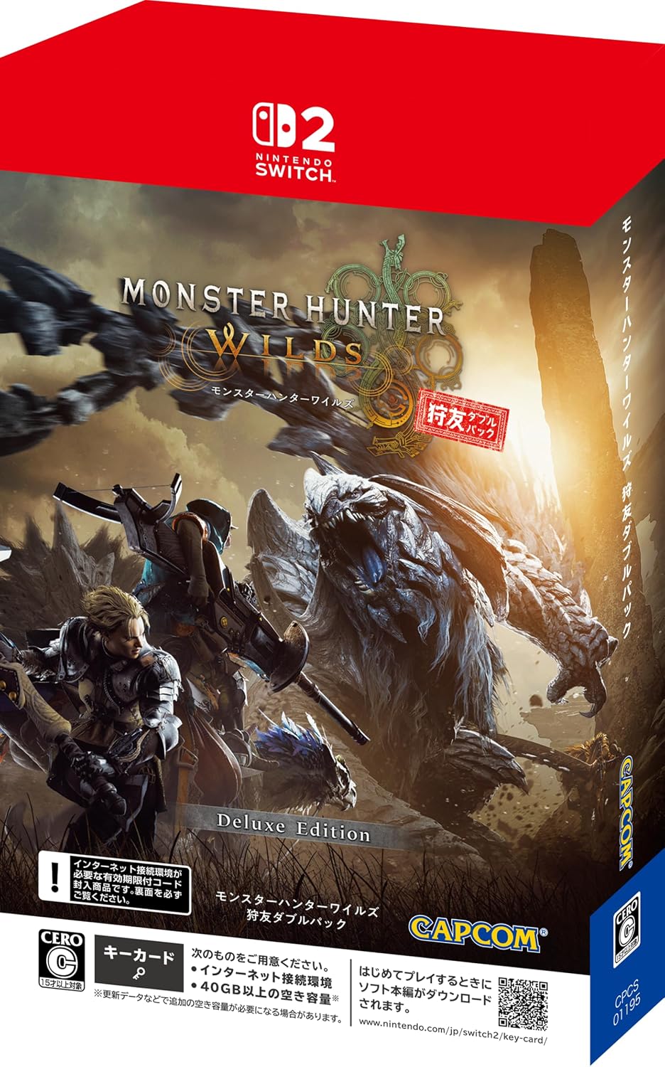 MONSTER　HUNTER20th　2種 Monster Hunter Wilds [Double Pack] (Multi-Language) Game Key Cart