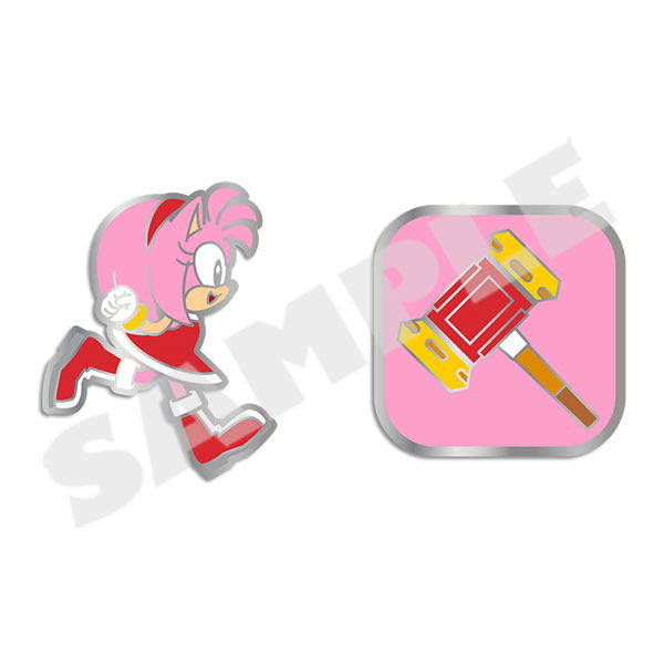 Sonic The Hedgehog Basic Series Pin Badge 04 Amy image 1