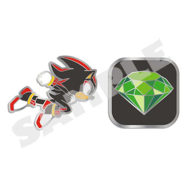 Sonic The Hedgehog Basic Series Pin Badge 05 Shadow image 1