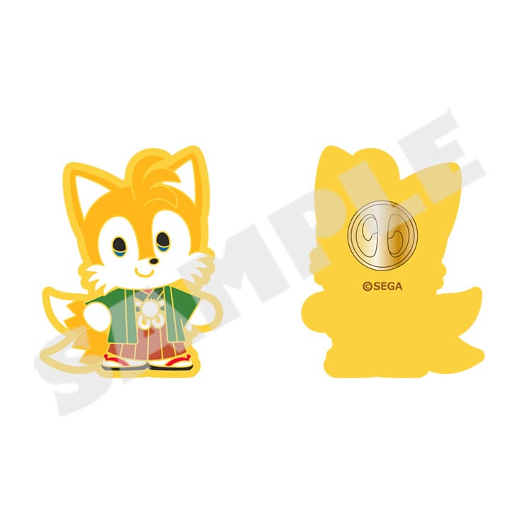 Sonic & Friends JPese Style Series Winter Outing Pin Badge Tails image 1