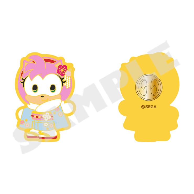 Sonic & Friends JPese Style Series Winter Outing Pin Badge Amy image 1