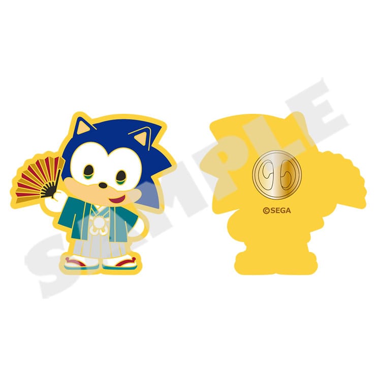 Sonic & Friends JPese Style Series Winter Outing Pin Badge Sonic image 1