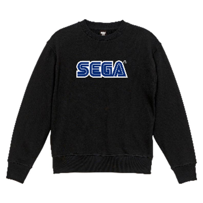 Sega Logo Sagara Embroidery Sweatshirt (Black | Size M) image 1