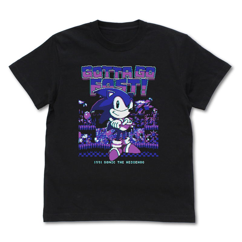 Sonic The Hedgehog - Retro-Future Sonic T-shirt (Black | Size XL) image 1