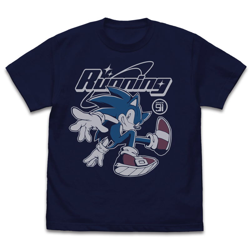 Sonic The Hedgehog - Sonic Speedster T-shirt (Navy | Size L) image 1