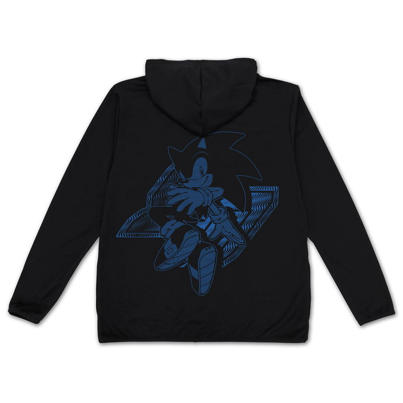 Sonic The Hedgehog - Sonic Thin Dry Hoodie (Black | Size XL) image 1