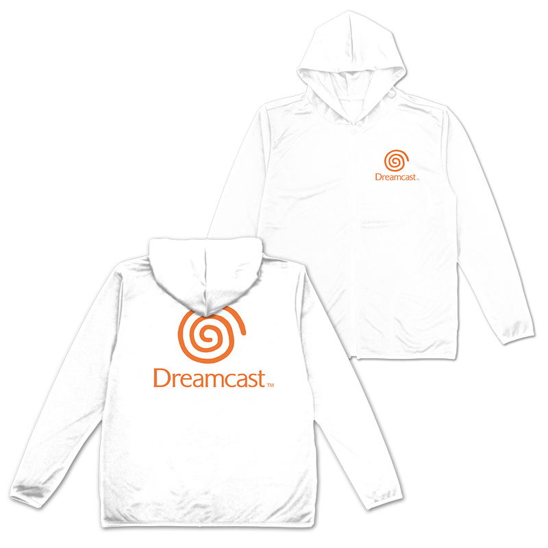 Dreamcast Thin Dry Hoodie (White | Size L) image 1