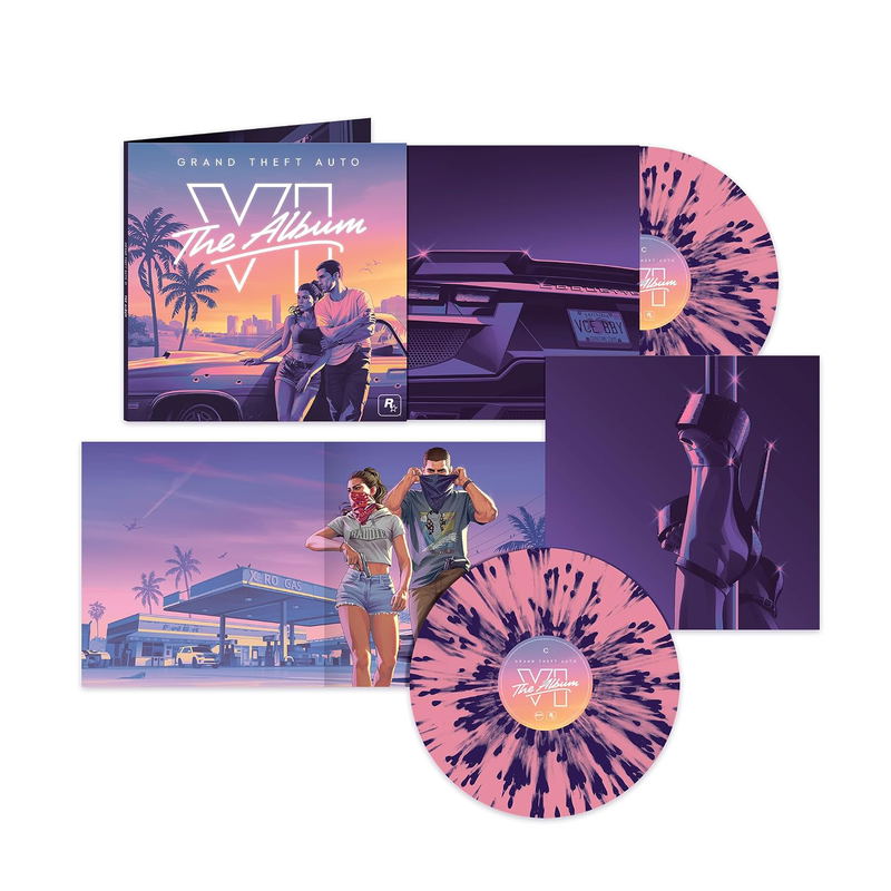 Grand Theft Auto VI: The Album [Limited Edition] (Pink & Purple Splatter Vinyl) image 1