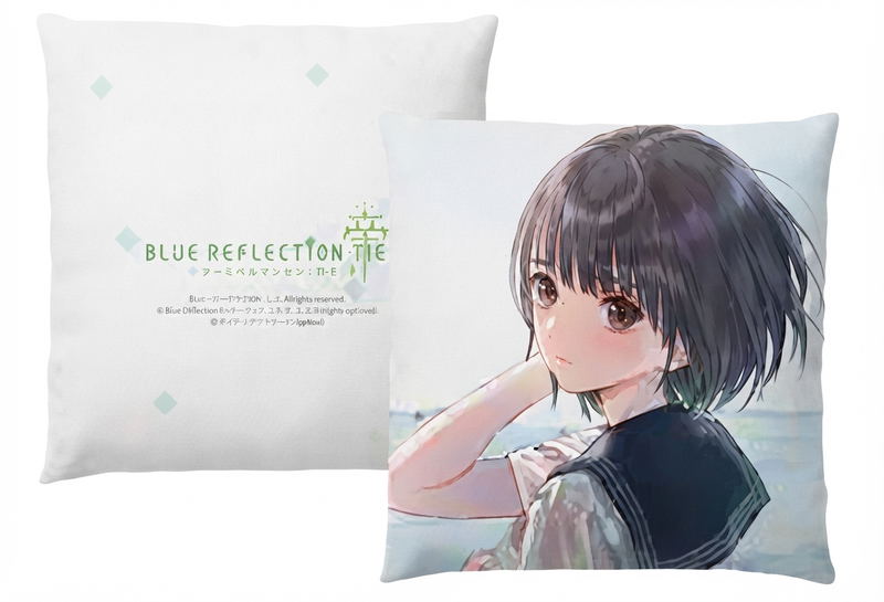 Blue Reflection Tie Square Cushion image 1