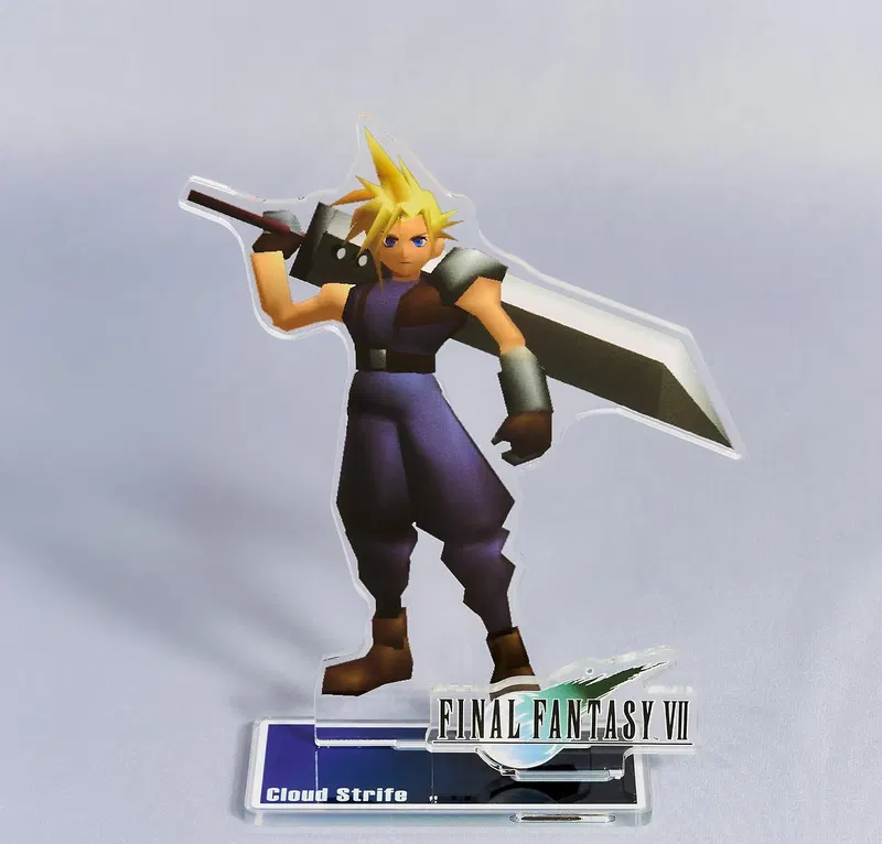 Final Fantasy VII Polygon Character Acrylic Stand Cloud Strife image 1