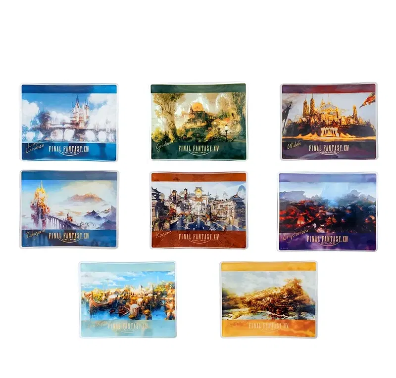 Final Fantasy XIV Glass Plate Collection Vol. 1 (Set of 8 Pieces) image 1