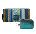 Monster Hunter Nishijin-ori Long Wallet with Genuine Leather Mini Wallet Zinogre thumbnail 1