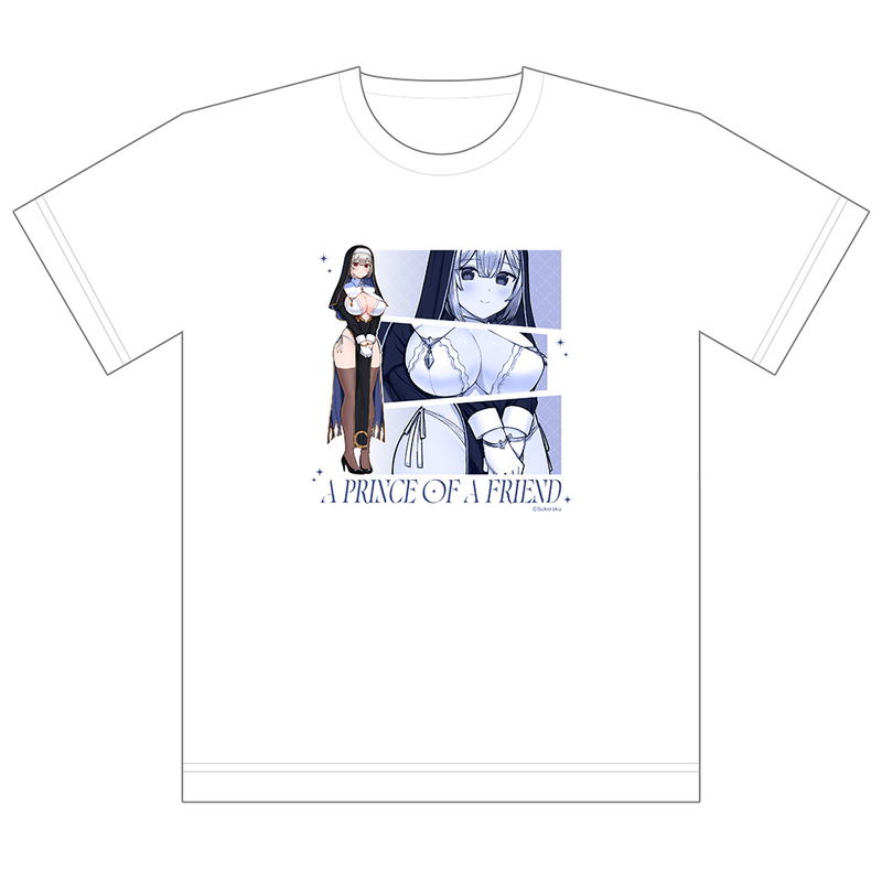 A Prince Of A Friend Original Illustration T-shirt Aida Mia / Nun (Size XL) image 1