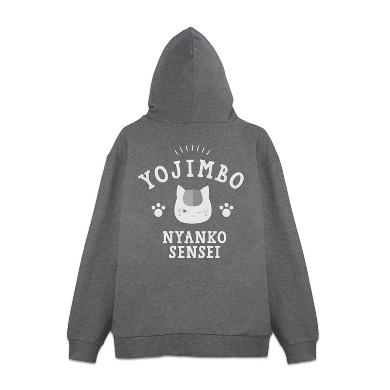 Natsume's Book Of Friends - Nyanko Sensei Yojimbo Zip Hoodie (Mix Gray | Size XXL) image 1