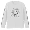 Frieren: Beyond Journey's End - Frieren Face Ribbed Long Sleeve T-shirt (White | Size XL) thumbnail 1