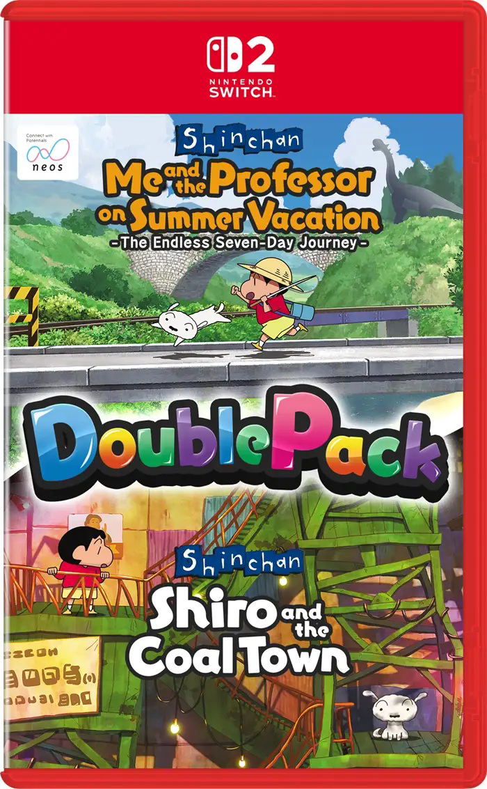 Shin-chan: Me and the Professor on Summer Vacation - The Endless Seven-Day Journey and Shin-chan: Shiro and the Coal Town Double Pack (Multi-Language) <span class="ext" style="background-color: #00e206; color: #FFFFFF;">Game Cart</span> image 1