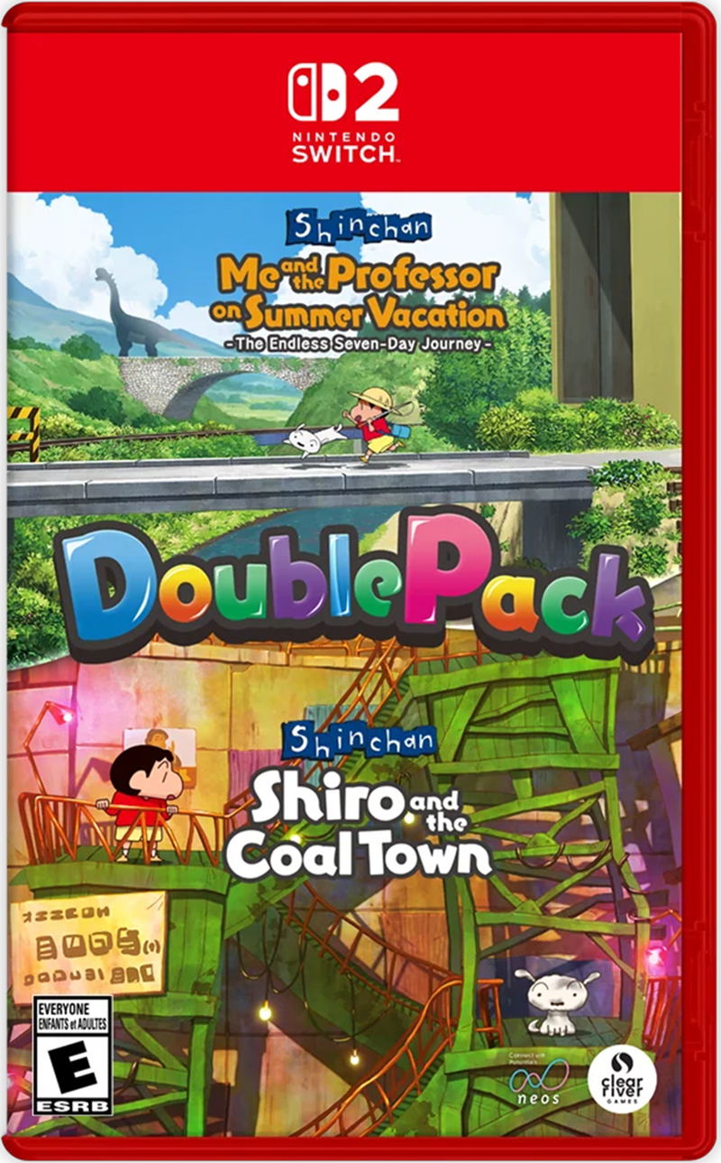 Shin-chan: Me and the Professor on Summer Vacation - The Endless Seven-Day Journey and Shin-chan: Shiro and the Coal Town 2-in-1 Pack <span class="ext" style="background-color: #00e206; color: #FFFFFF;">Game Cart</span> image 1