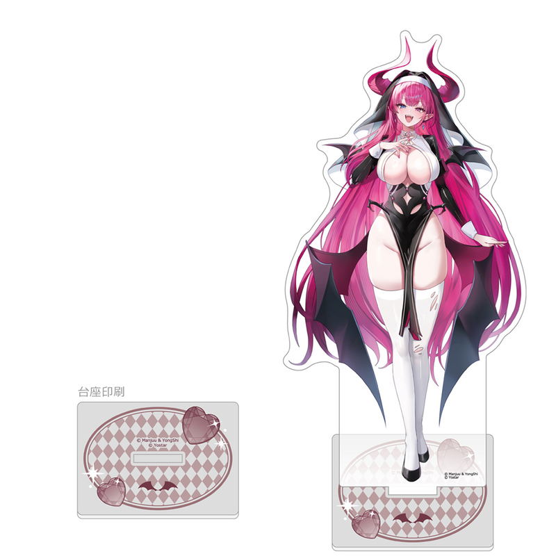 Azur Lane Original Illustration Extra Large Acrylic Stand Mecklenburg / Succubus Sister image 1