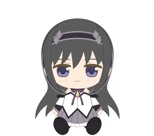 Puella Magi Madoka Magica The Movie -Walpurgisnacht: Rising- Chibi Plush Akemi Homura image 1