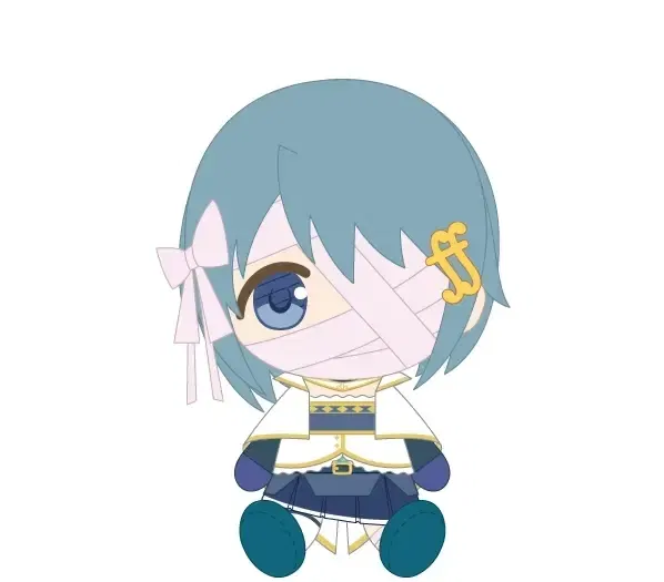 Puella Magi Madoka Magica The Movie -Walpurgisnacht: Rising- Chibi Plush Miki Sayaka image 1