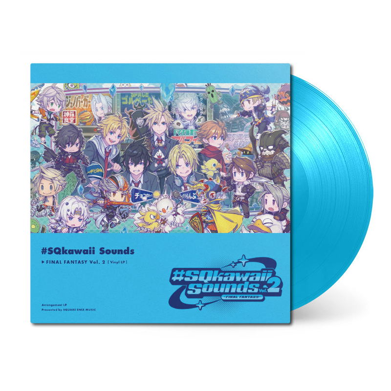 #SQkawaii Sounds -Final Fantasy- Vol. 2 Vinyl LP (Clear Sky Blue Vinyl) image 1