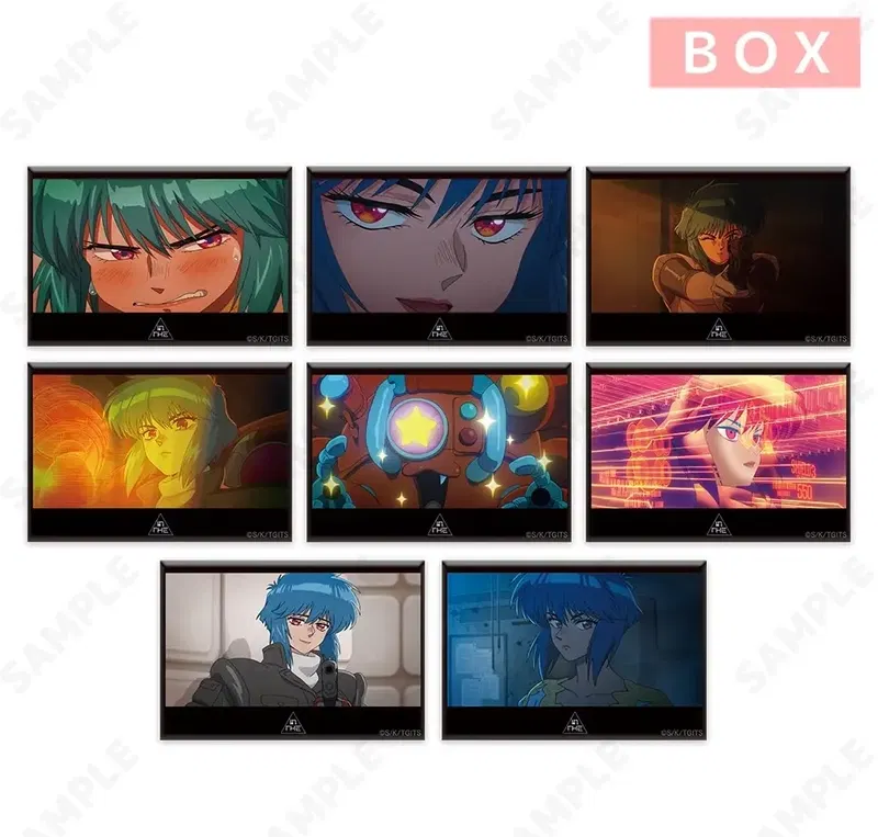The Ghost In The Shell Trading Square Can Badge (Set of 8 Pieces) image 1