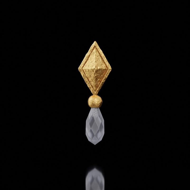 Final Fantasy XIV Reimagined Silver Earring Emet-Selch image 1